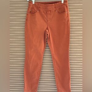 Tribal Women's Cropped Jeans in Warm Rust